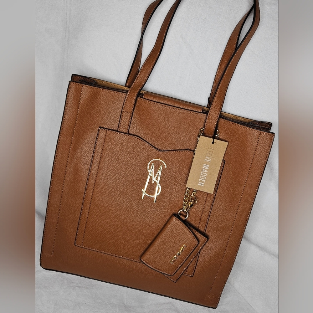*NEW* Steve Madden Large Leather Tote Bag
